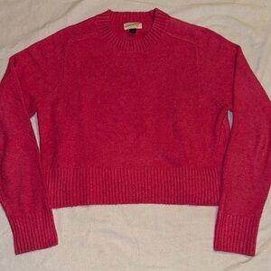 Universal Thread Women's Pink Crew Neck Sweater: Long Sleeve